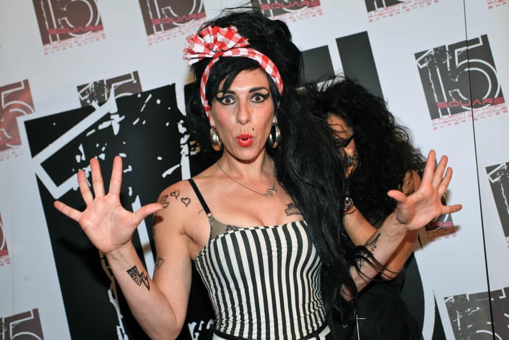 Merante Tamar van Amersfoort, official replica of singer Amy Winehouse