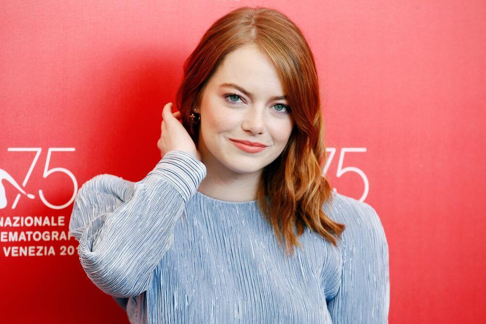 VENICE, ITALY - AUGUST 30: Emma Stone attends 'The Favourite' photo-call during the 75th Venice Film Festival on August 30, 2018 in Venice, Italy.